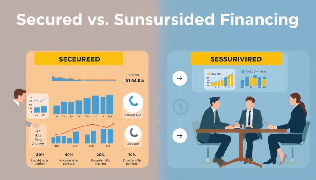 secured vs unsecured business financing